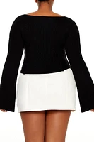 Plus Bell-Sleeve Sweater