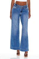 Belted Low-Rise Baggy Jeans