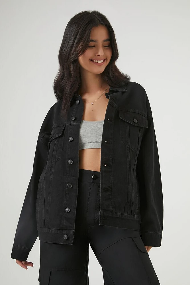 Oversized Denim Trucker Jacket