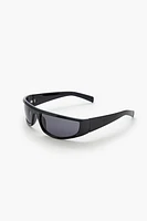 Tinted Rectangular Frame Sunglasses