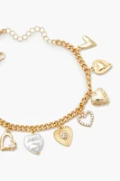 Heart Locket & Charm Bracelet