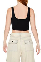 Hook-and-Eye Corset Crop Top