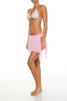 Ruffle Swim Cover-Up Mini Skirt