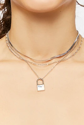 Layered Lock Necklace