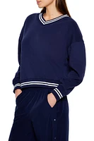 Fleece Drop-Sleeve Pullover