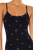 Seamless Moon & Star Lingerie Romper