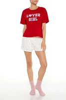 Lover Girl Graphic Pajama Tee