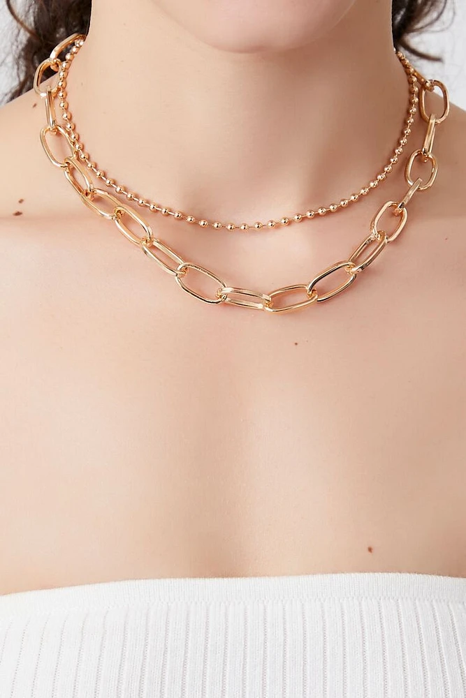 Recycled Metals Layered Choker Necklace