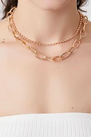 Recycled Metals Layered Choker Necklace