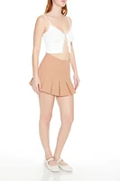 Pleated Mini Skirt