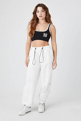 Toggle Drawstring Poplin Joggers