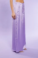 Satin Beaded Palazzo Pants