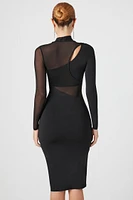 Mesh Combo Bodycon Dress