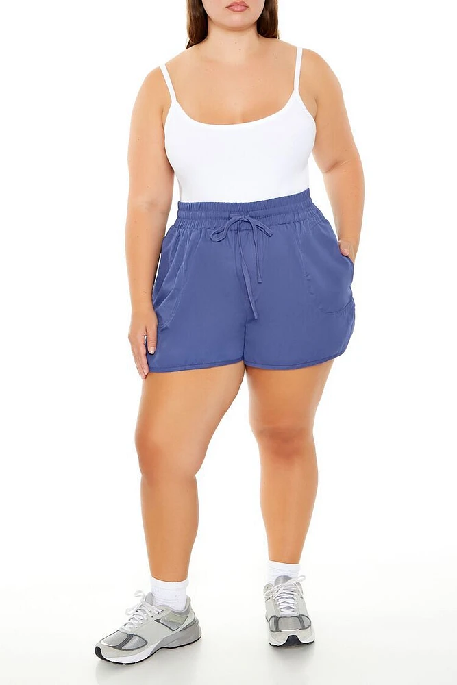 Plus Dolphin-Hem Shorts