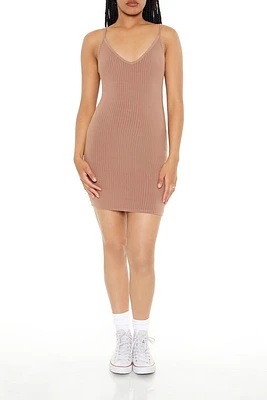 Ribbed Knit Cami Mini Dress