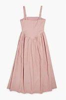Poplin Midi Dress