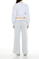 Layered Drawstring Sweatpants