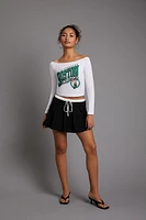 Boston Celtics Off-the-Shoulder Top