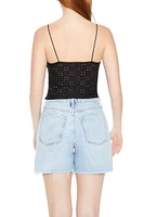 Eyelet Lace-Trim Cami