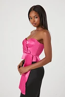 Sweetheart Satin Tube Top