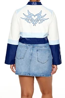 Plus Flaming Heart Moto Jacket