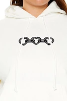 Plus Angel Heart Chain Hoodie