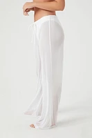 Sheer Mesh Swim Cover-Up Pants