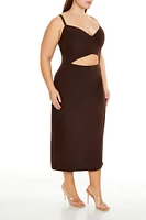 Plus Cutout Cami Midi Dress