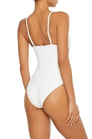 Crochet Cutout Monokini One-Piece Swimsuit