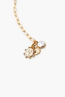 Round Charm Toggle Necklace