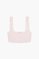 Rosette Striped Bralette