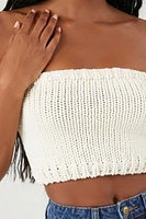 Sweater-Knit Cropped Tube Top