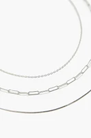 Anchor & Omega Chain Necklace Set
