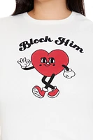 Plus Block Him Graphic Baby Tee