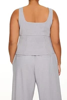 Plus Zip-Up Tank Top
