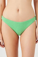 Shimmer Cheeky Mid-Rise Bikini Bottoms