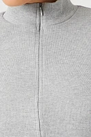 Zip-Up Funnel Neck Bodysuit