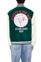 Peanuts Alpine Club Patch Bomber Jacket