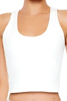 Active Cropped Racerback Tank Top