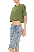 Cropped Pocket Tee