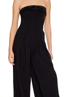 Strapless Wide-Leg Jumpsuit