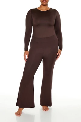 Plus High-Rise Flare Leggings