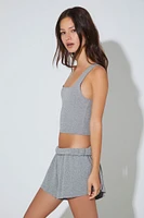 Cotton Cropped Tank Top