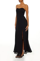 Strapless Clip Dot Maxi Dress