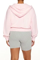 Plus Drop-Sleeve Zip-Up Hoodie