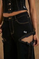 Compton Cowboys High-Rise Cutout Jeans