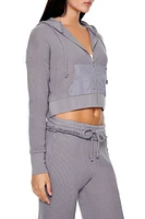 Hooded Thermal Pajama Zip-Up Jacket