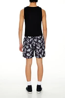 Oyster Print Swim Trunks