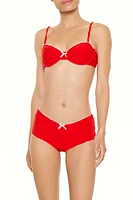 Heart Terry Shortie Bikini Bottoms