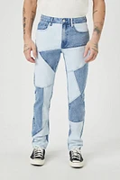 Slim-Fit Patchwork Jeans